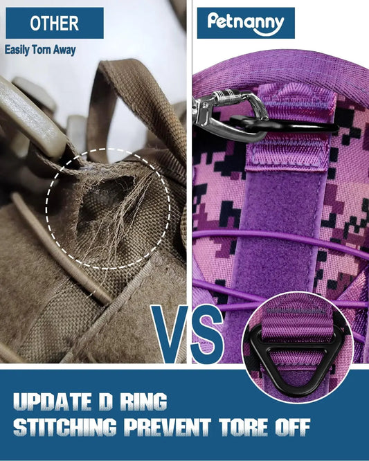 Tactical Dog Harness for Medium Large Dogs, No Pull Emotional Support Vest