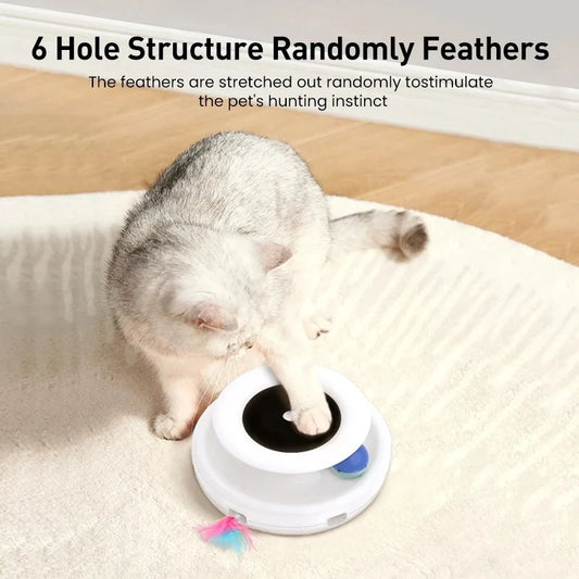 2 in 1 Smart Cat Toys Automatic Feather