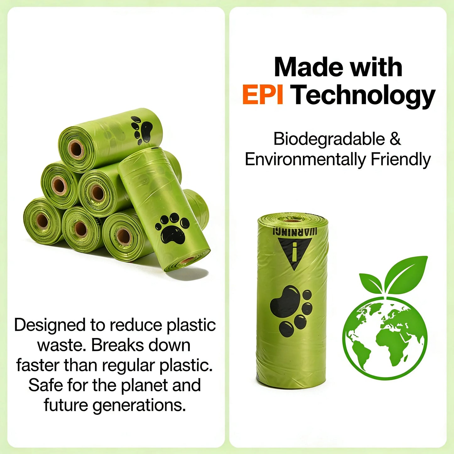 Eco-Friendly Leak-Proof Dog Waste Bags – Heavy Duty Plant-Based Pet Poop Bags