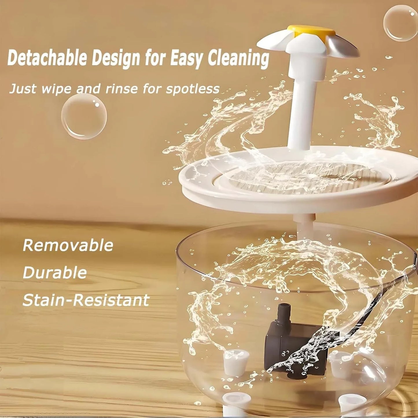 Indoor Bird Bath Fountain Automatic Shower