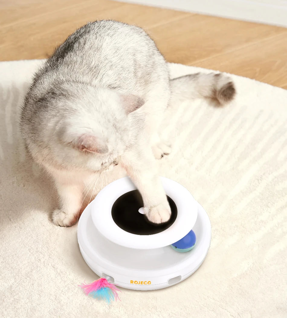 2 in 1 Smart Cat Toys Automatic Feather