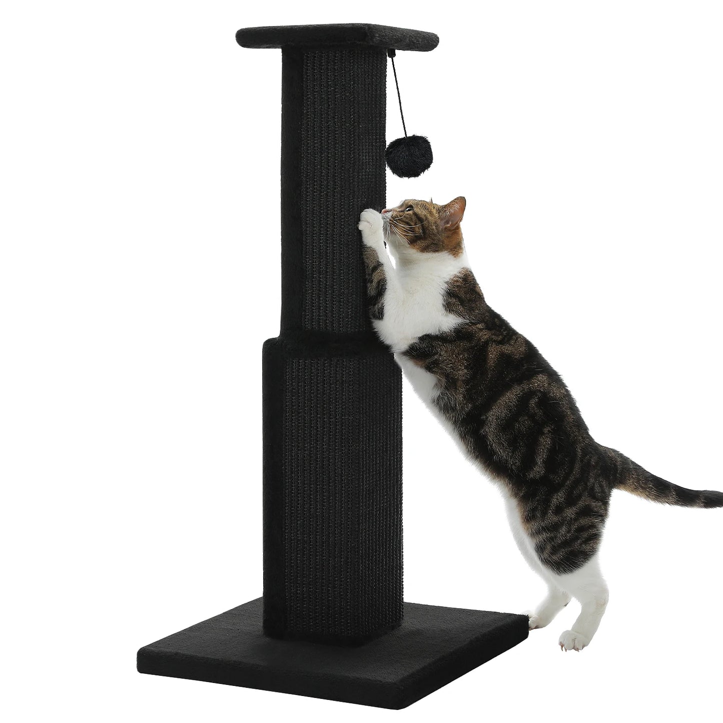 Large mypawbloom cat scratching post with sisal surfaces and cozy resting areas for cats to scratch and relax.