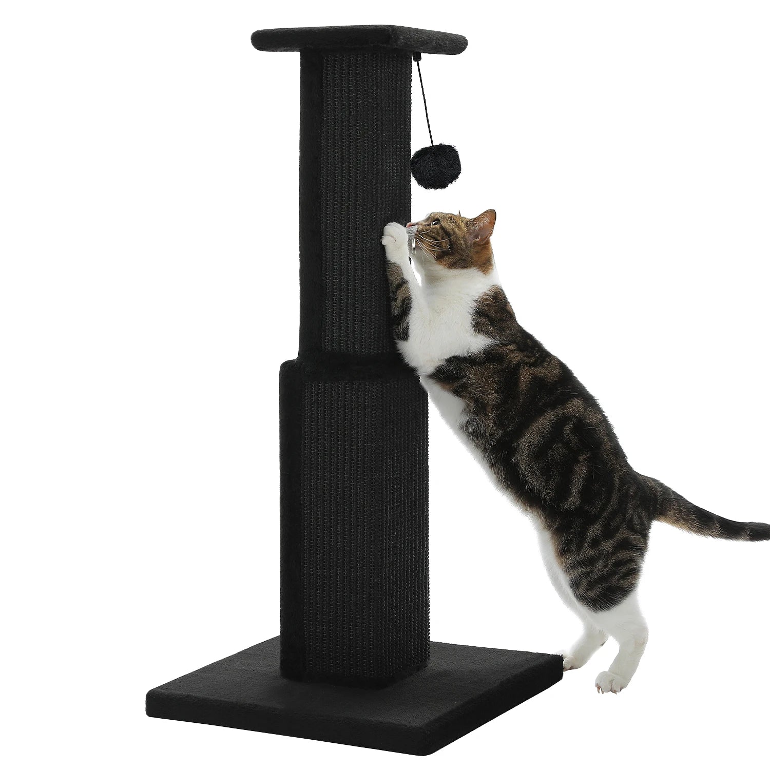 Large mypawbloom cat scratching post with sisal surfaces and cozy resting areas for cats to scratch and relax.