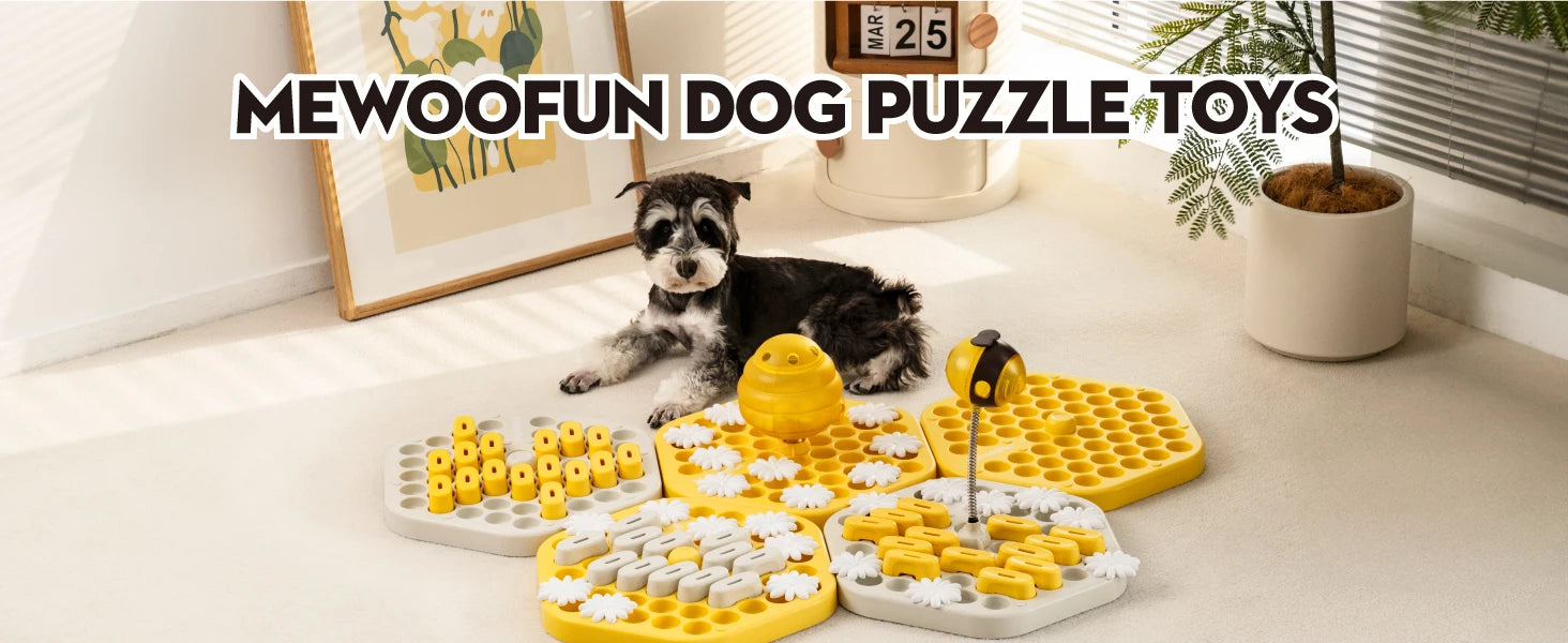 MyPawbloom dog puzzle toy and slow feeder, interactive plastic toy designed to challenge and entertain dogs during feeding.