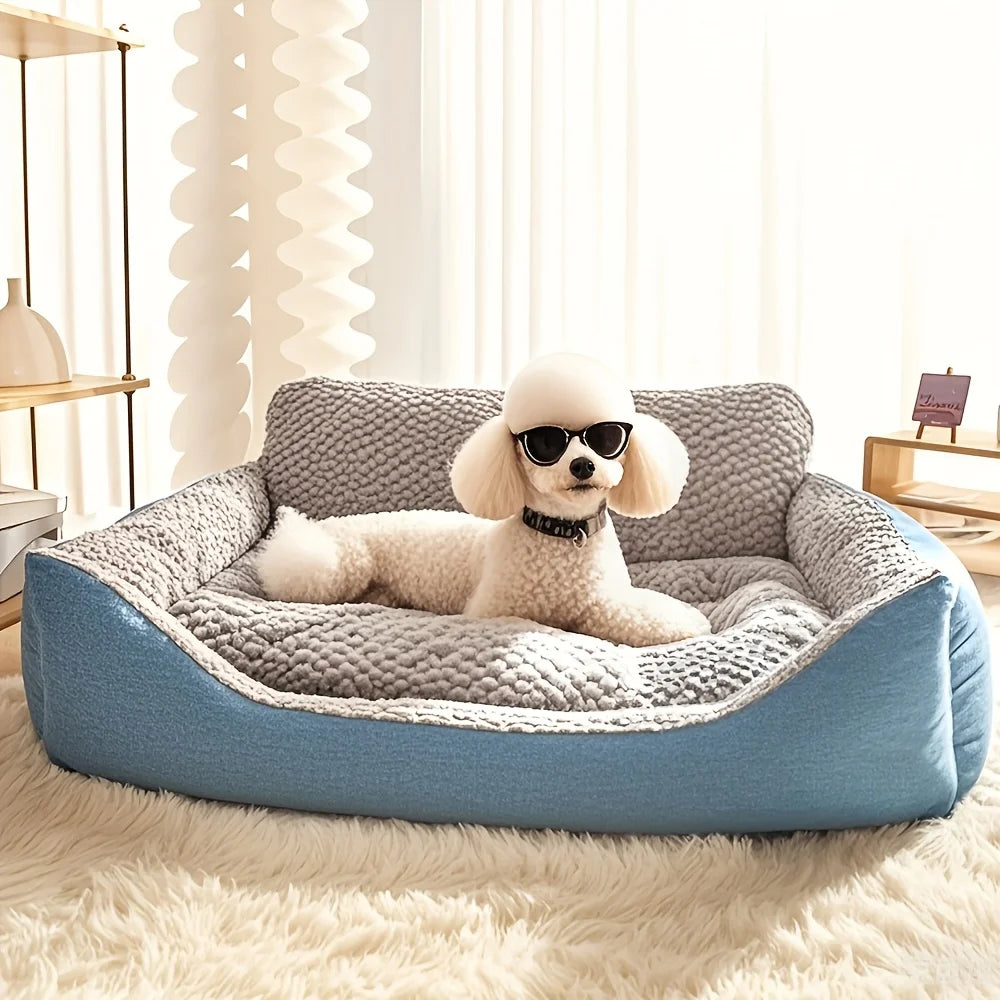 Large washable dog bed cover for big breeds, designed for human or sofa use, from mypawbloom.