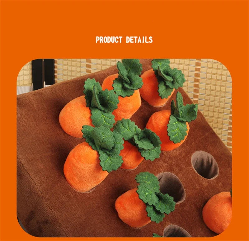 Innovative Dog Toys Snuffle Mat for Pet Plush Carrot Toy
