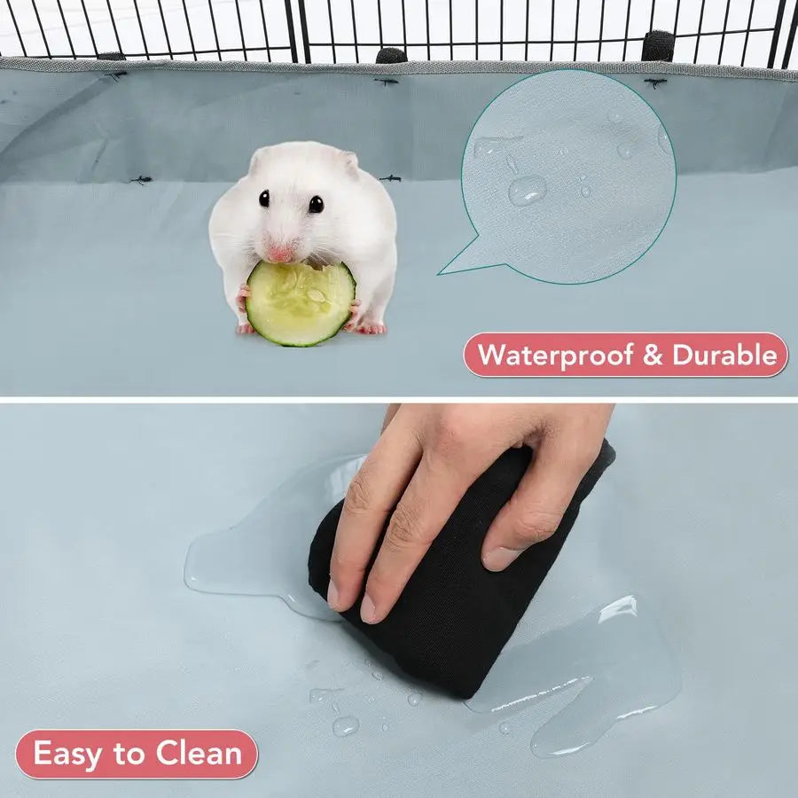 Small Animal Playpen, 48 x 24 x 16 with Waterproof Mat
