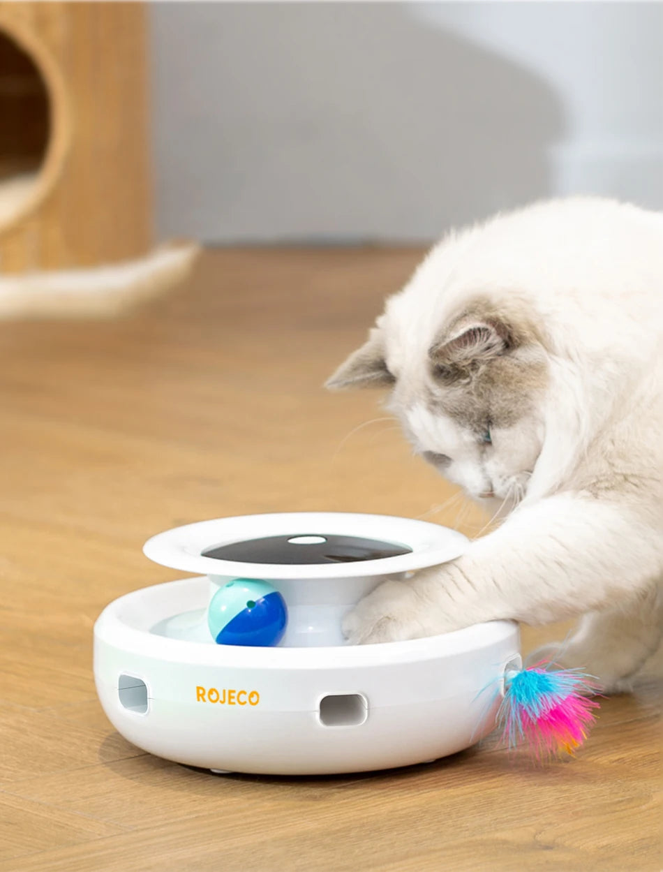 2 in 1 Smart Cat Toys Automatic Feather