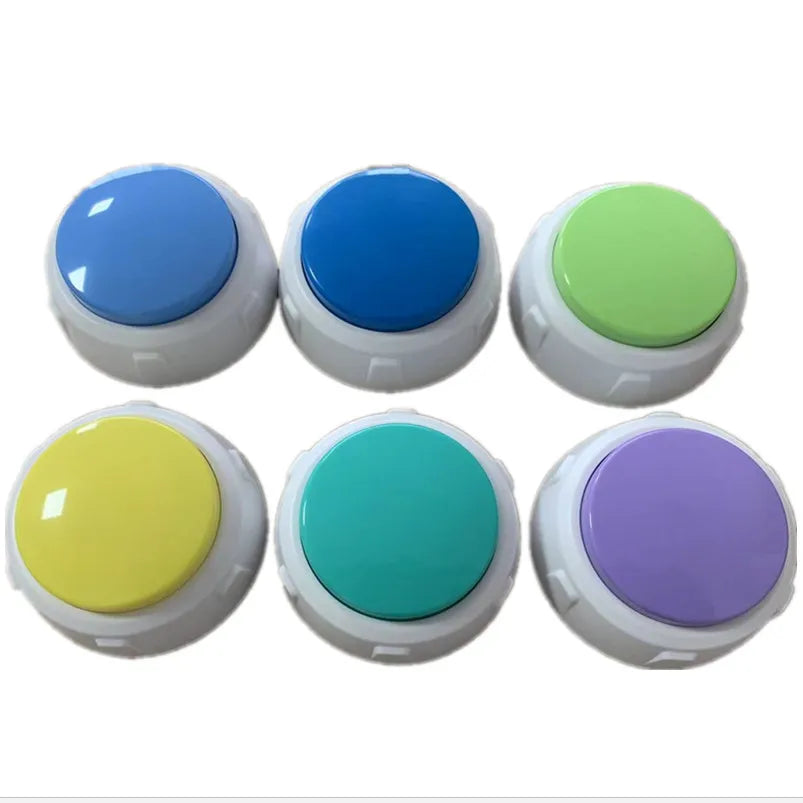 Dog communication button, pet training recording button