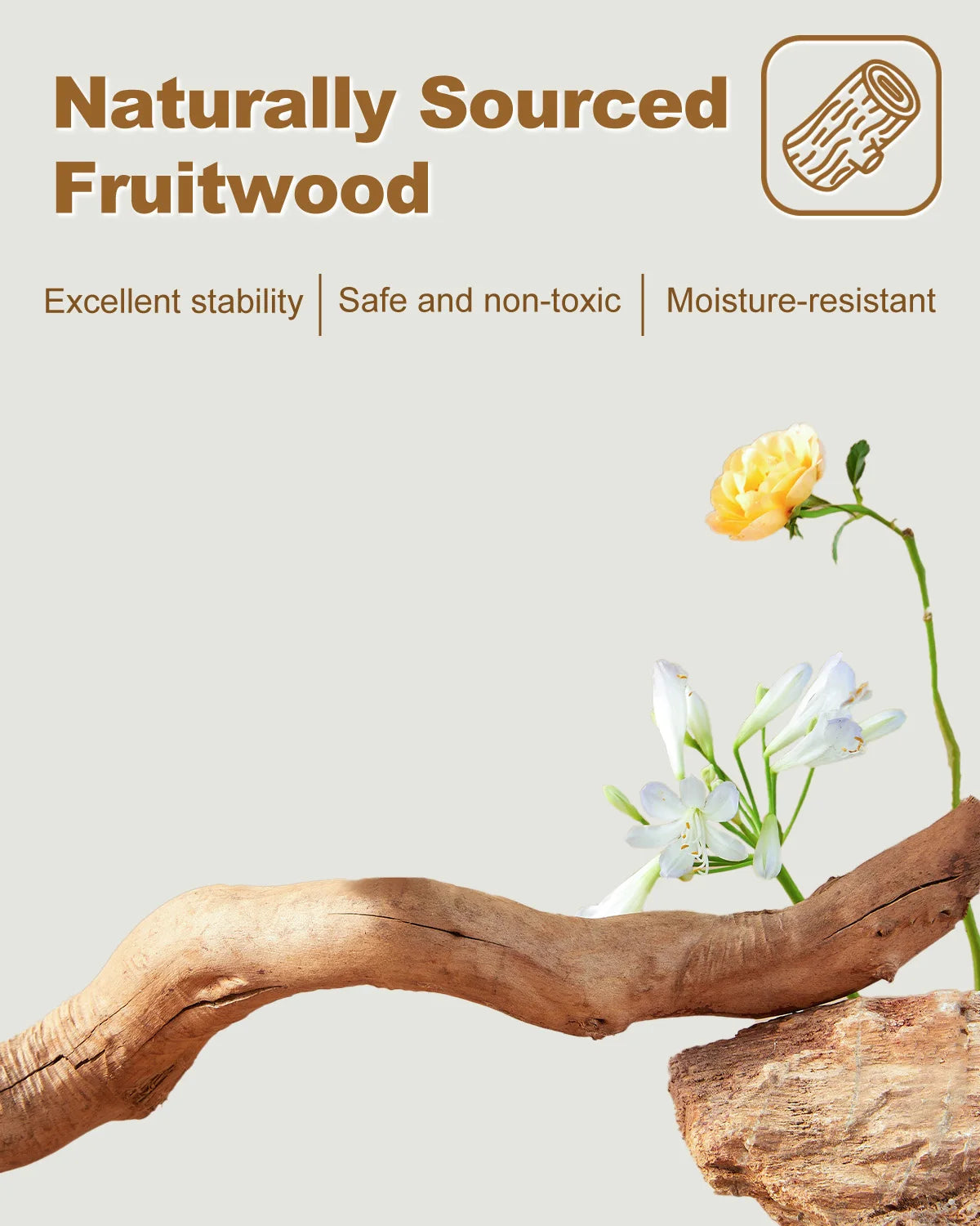 Modern wooden flower-themed cat tree for indoor cats by mypawbloom, featuring multiple levels and cozy spots for play and rest.