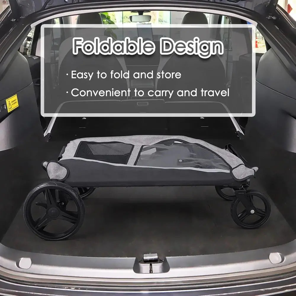 Large & Medium Dog Stroller, Up to 130 lbs