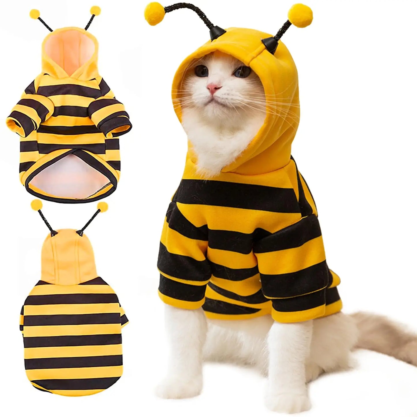 Pet Bee Hoodie Sweater - Warm Cold Weather