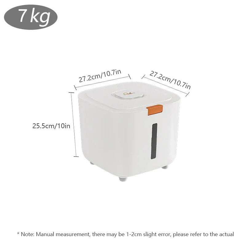 Mypawbloom pet food storage container, airtight and durable, with a secure lid for keeping pet food fresh and organized.