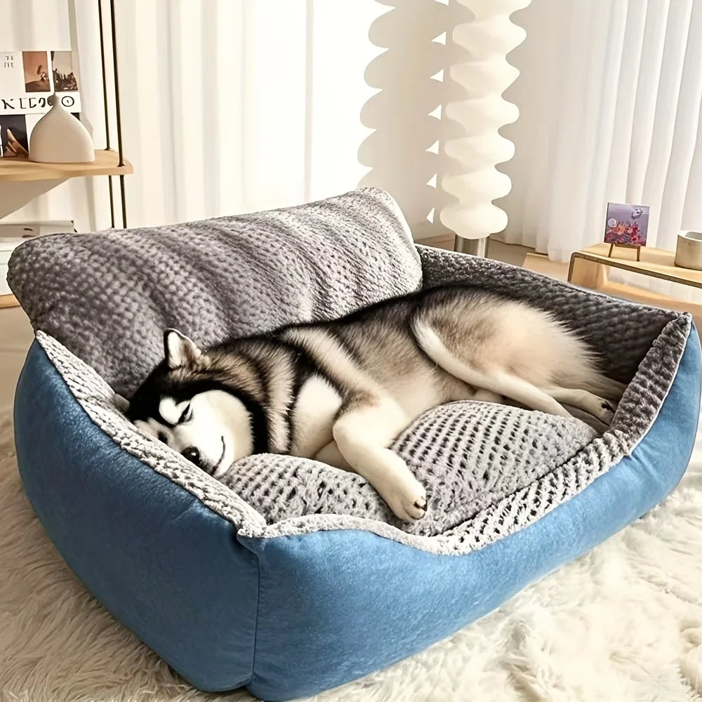 Extra large washable pet bed cover for big breeds, suitable for sofas and human beds, by Mypawbloom.