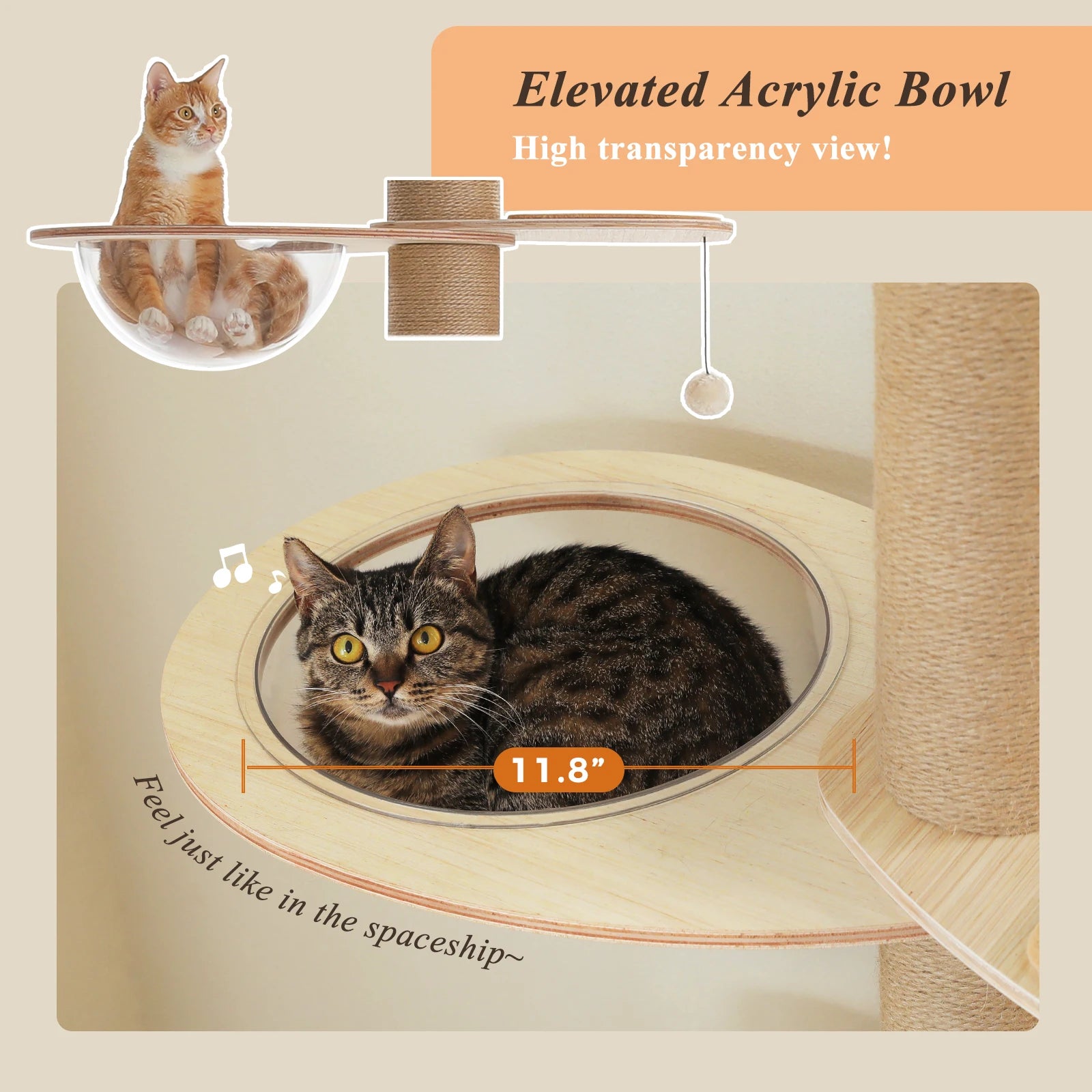 Adjustable height indoor cat tree from mypawbloom, features multiple platforms and scratching posts for cats to climb and relax.