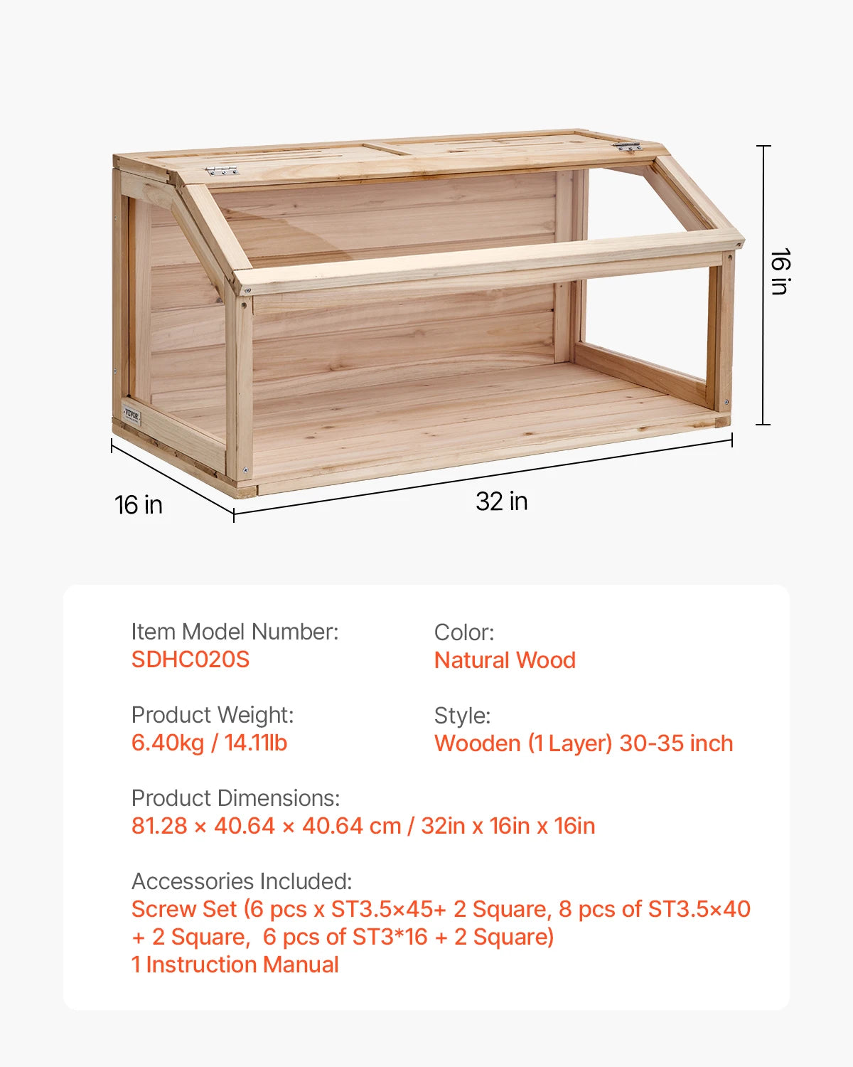 SucceBuy Wooden Hamster Cage 270°