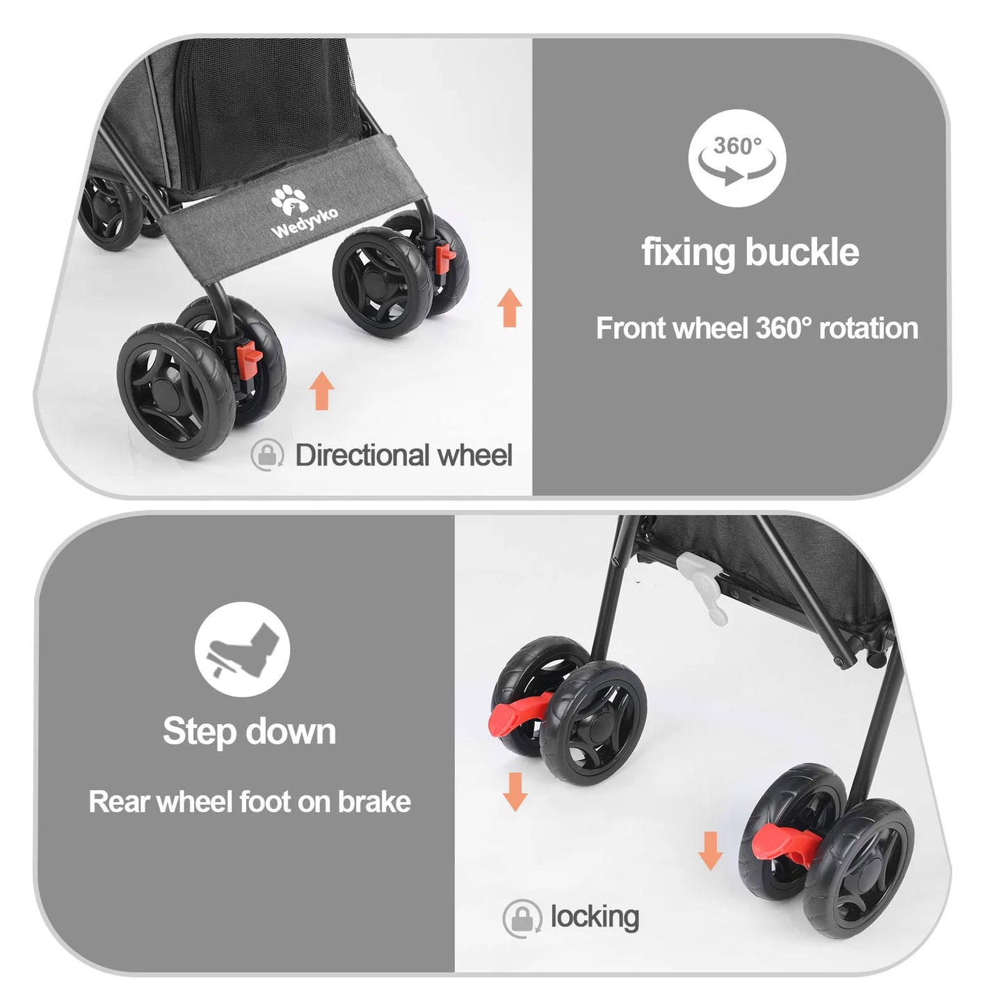 Wedyvko Pet Dog/Cat Stroller
