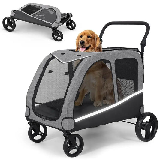 Large & Medium Dog Stroller, Up to 130 lbs