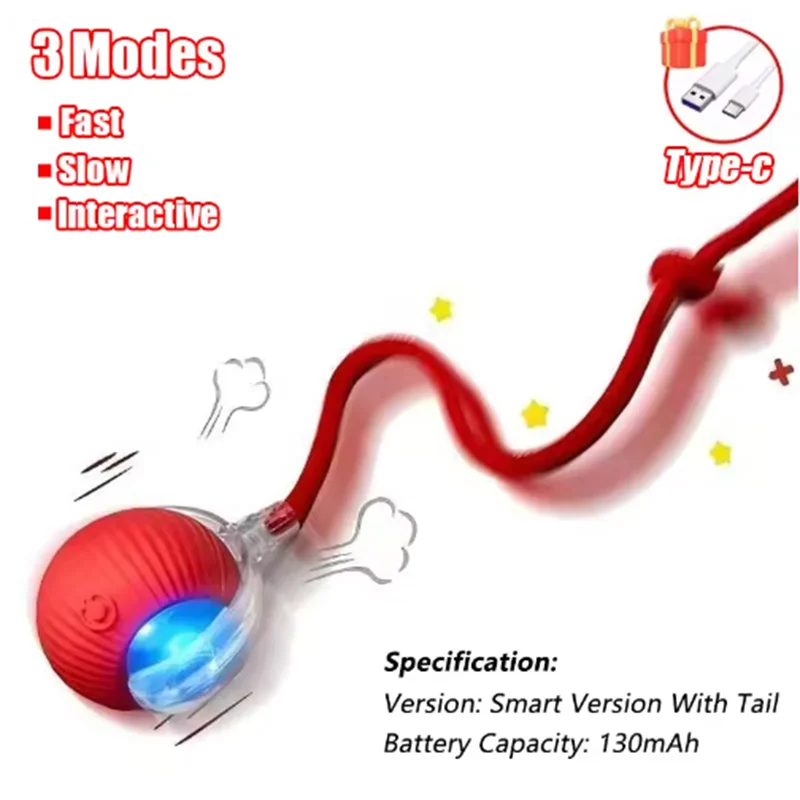 Interactive self-play cat toy by mypawbloom featuring an automatic teaser ball for engaging feline entertainment.