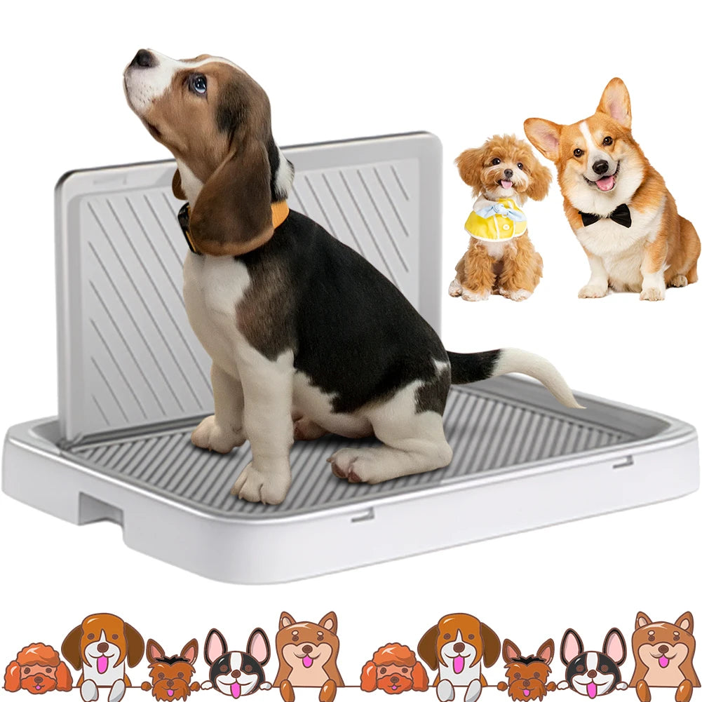 Dog Potty Tray with Pee Wall