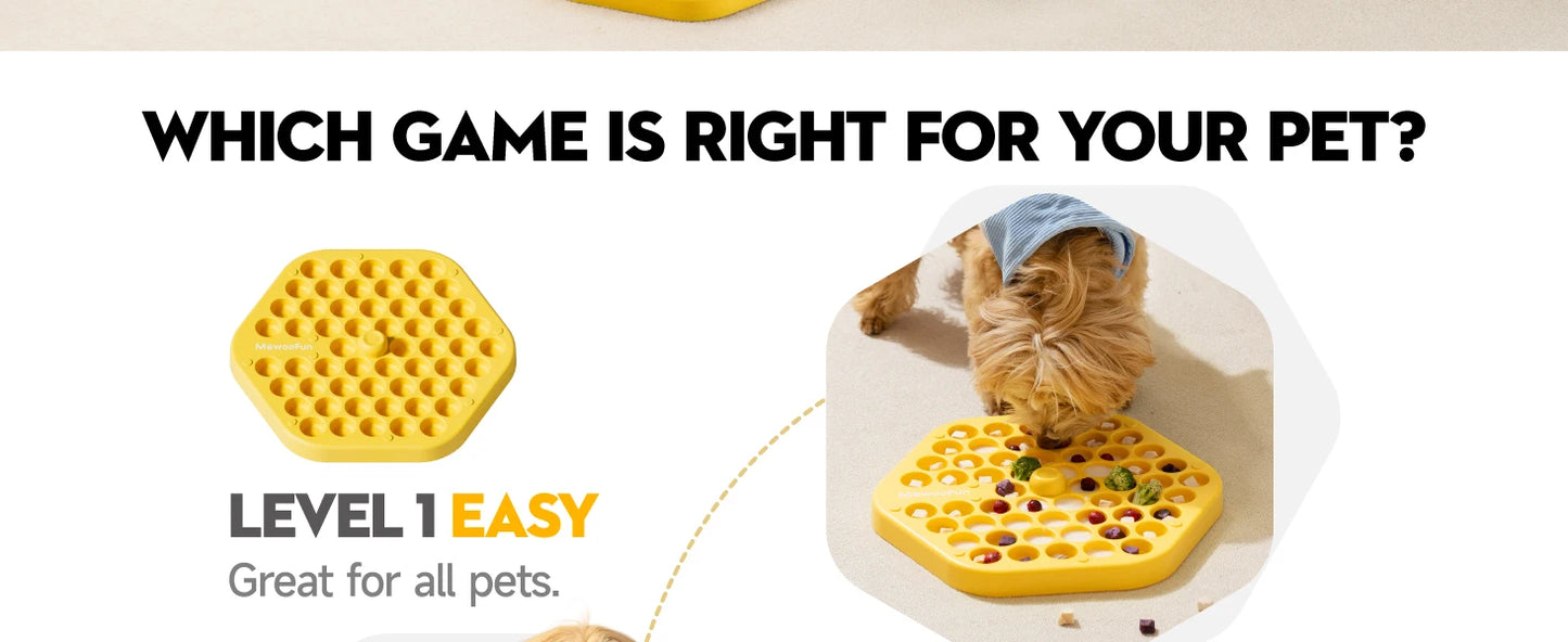 MyPawbloom dog puzzle toy, slow feeder toy with interactive design, for engaging cats and dogs in mental stimulation and feeding fun.