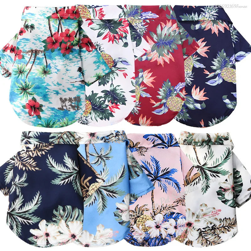 Hawaiian Pineapple Pet Shirt - Spring/Summer