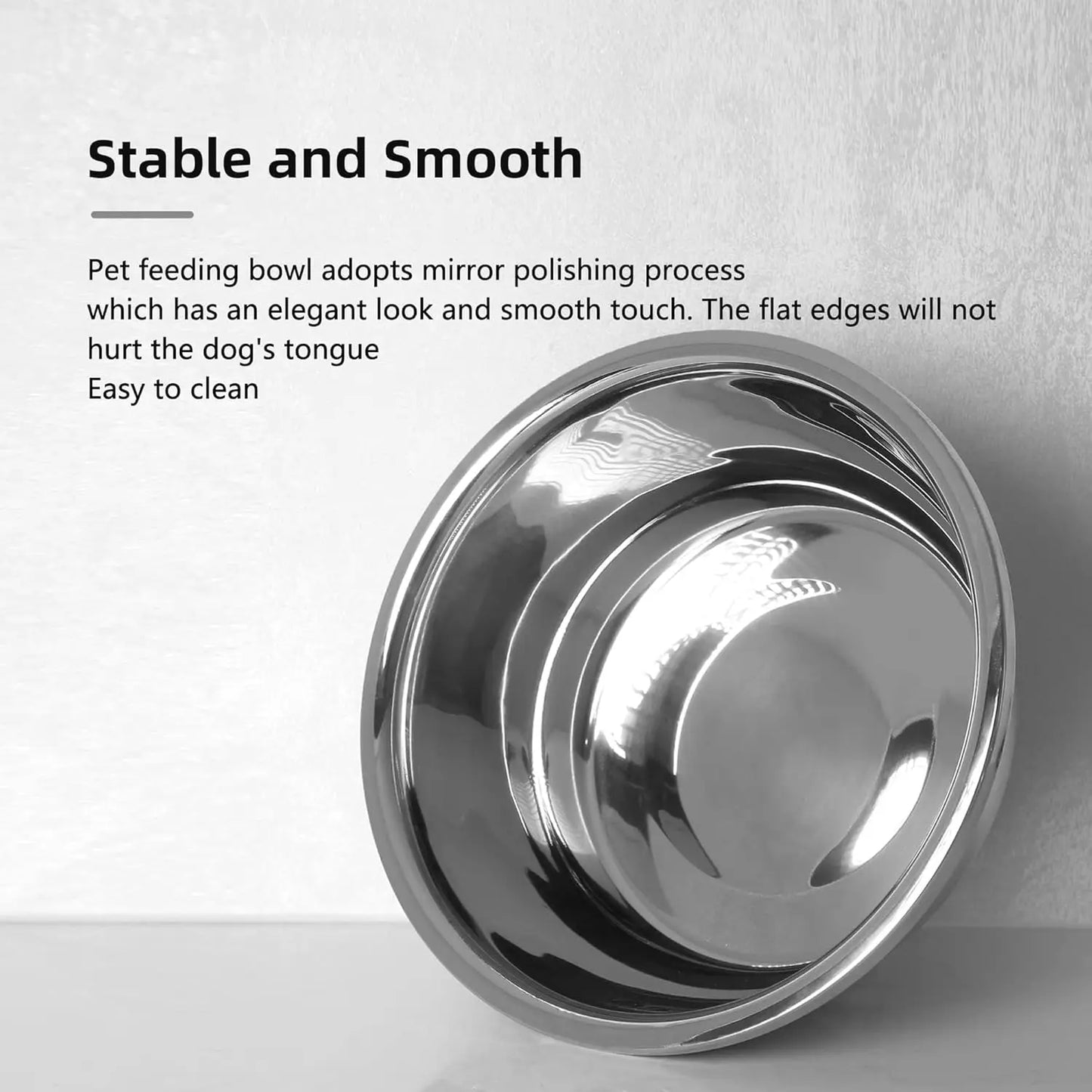Pair of large stainless steel dog bowls from mypawbloom, 176 oz capacity, heavy-duty, BPA-free food and water bowls for pets