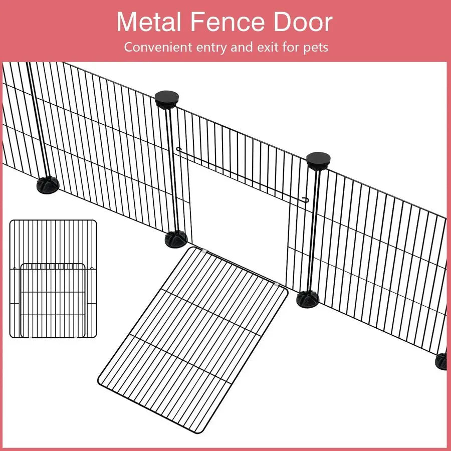 Small Animal Playpen, 48 x 24 x 16 with Waterproof Mat