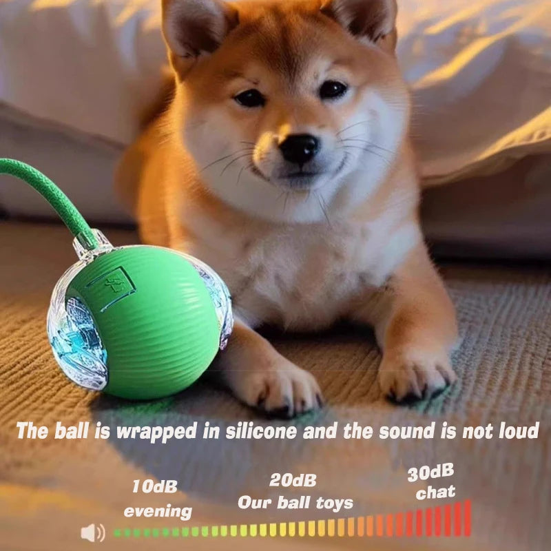 Dog Interactive Ball Toy,Automatic Rolling