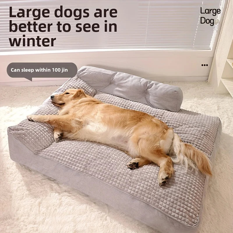 MyPawbloom cat and dog pet bed with non-slip bottom, cozy kennel-style cushion for pets to rest comfortably.