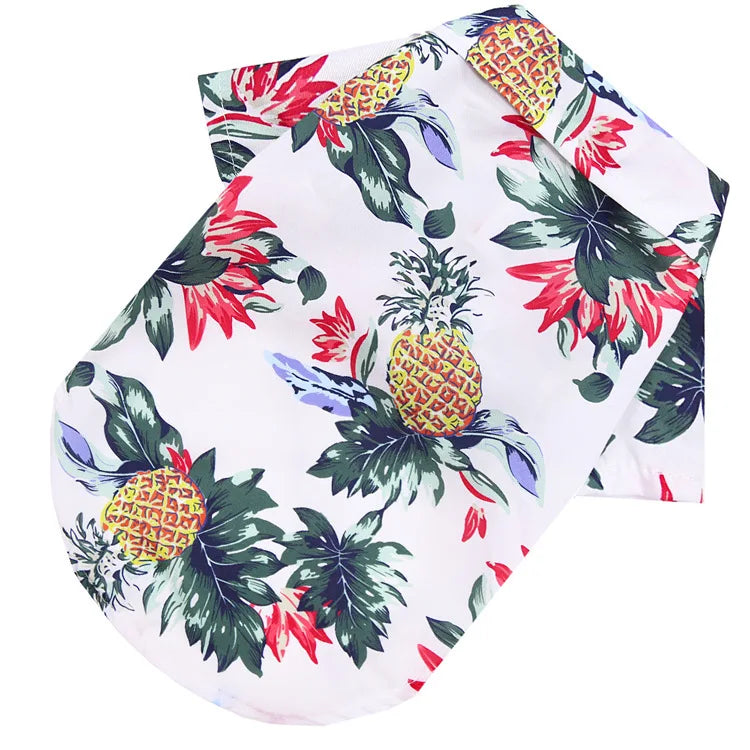 Hawaiian Pineapple Pet Shirt - Spring/Summer