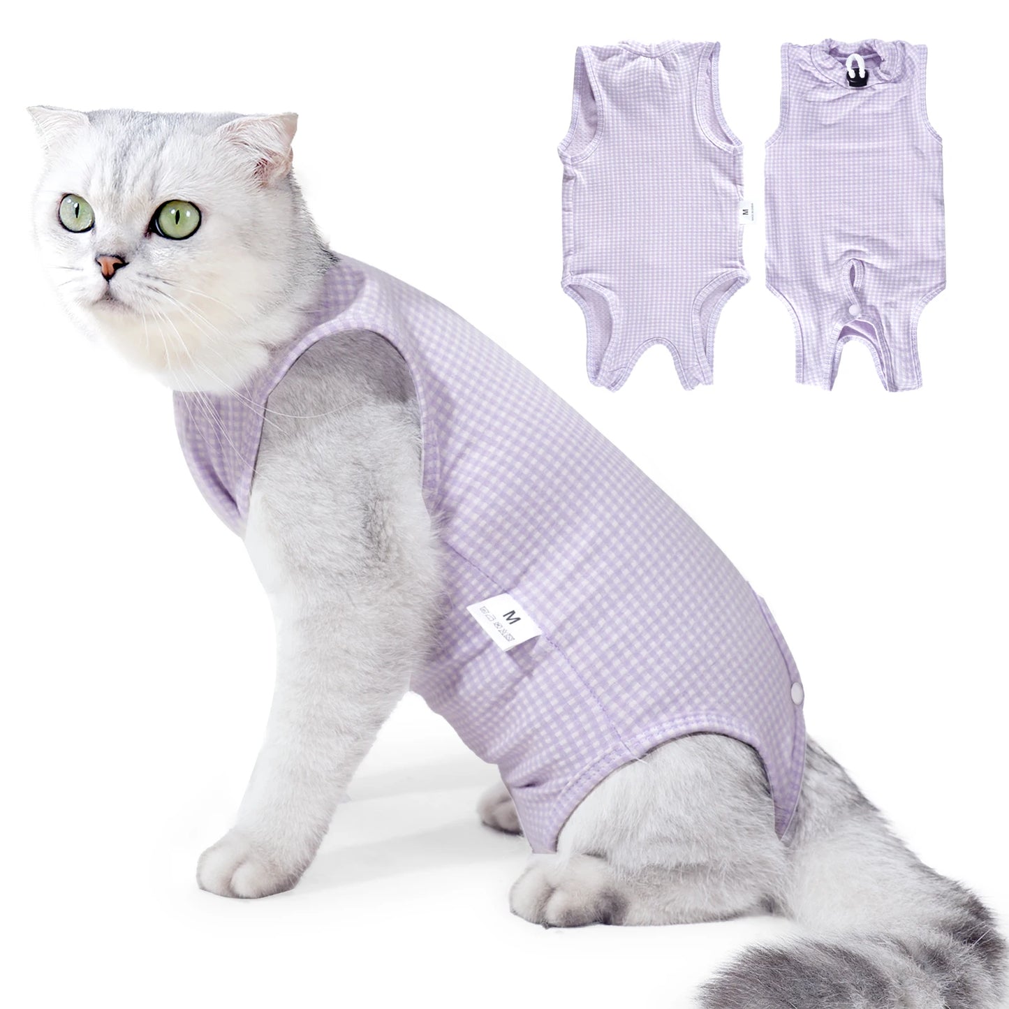 Cat Recovery Suit Professional,Abdominal Wounds Cone E-Collar Alternative
