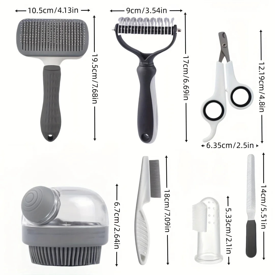 8pcs/set Dog Grooming Kit