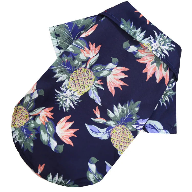 Hawaiian Pineapple Pet Shirt - Spring/Summer