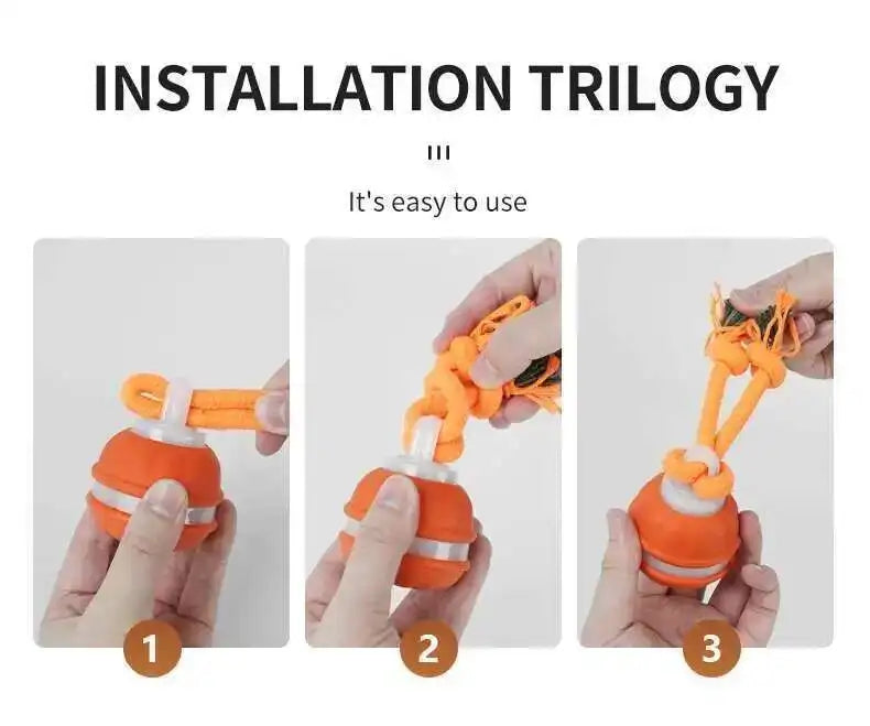 MyPawbloom Smart Dog Toys interactive teasing ball for dogs, featuring a colorful, textured design for engaging play.