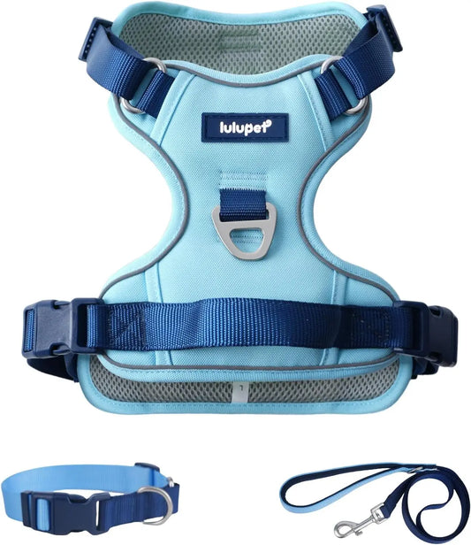 3-in-1 No-Pull Dog Harness Leash Collar Set