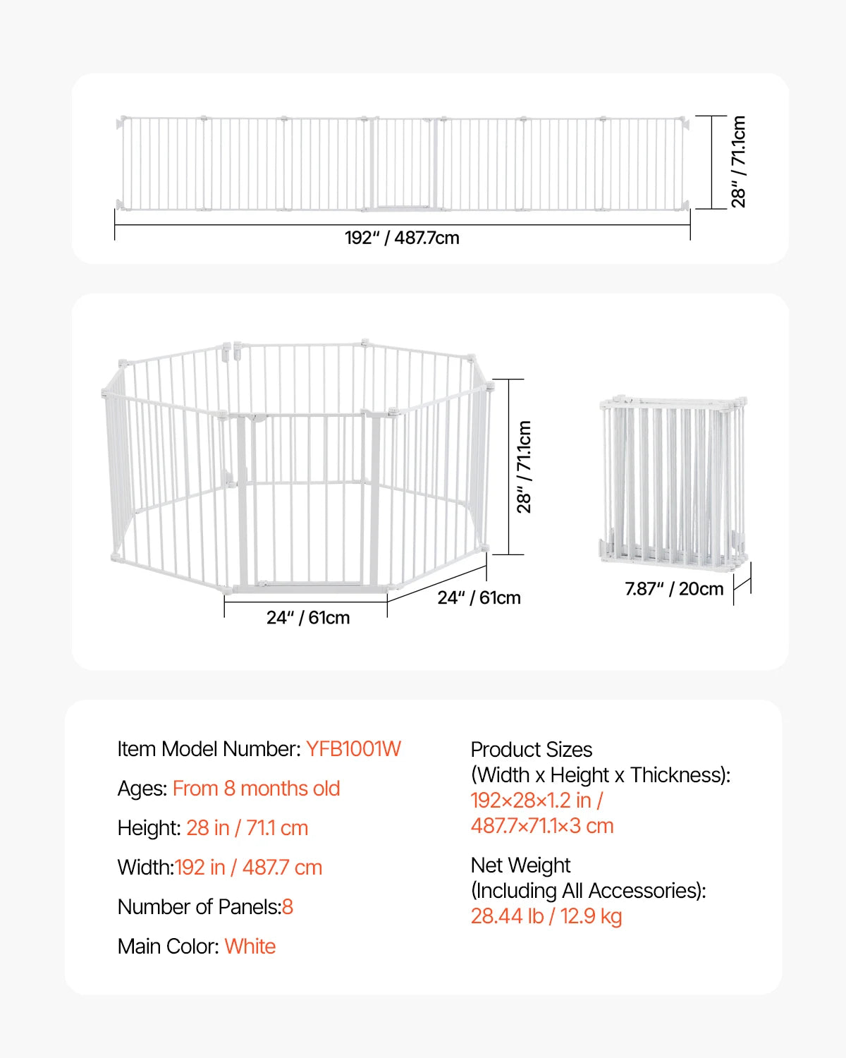 Mypawbloom walk-through dog gate in 28-36 inch height with easy step design, black metal frame and secure latch for pet safety.