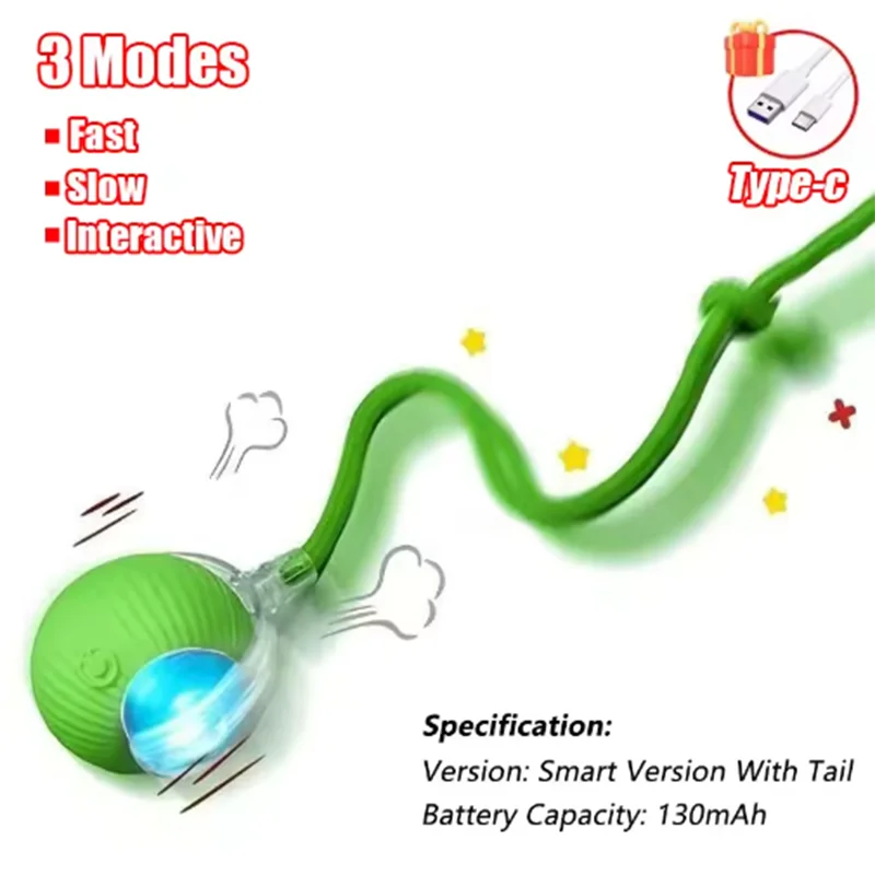 Interactive self-play cat toy by mypawbloom featuring an automatic teaser ball to entertain and engage cats.