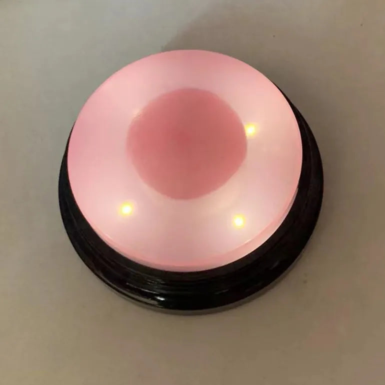 Dog communication button, pet training recording button
