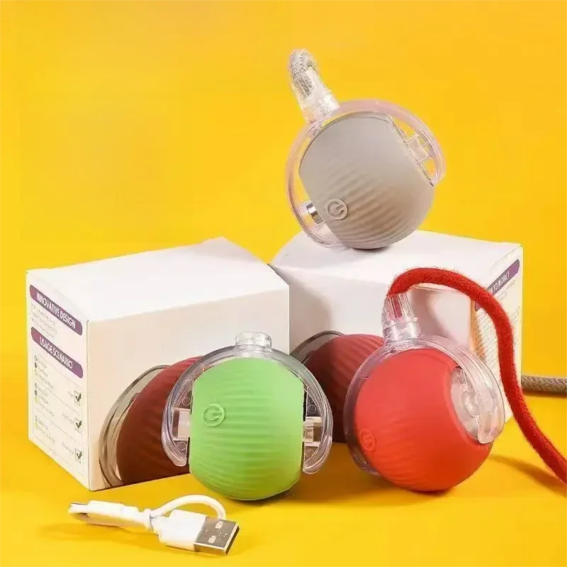 Dog Interactive Ball Toy,Automatic Rolling