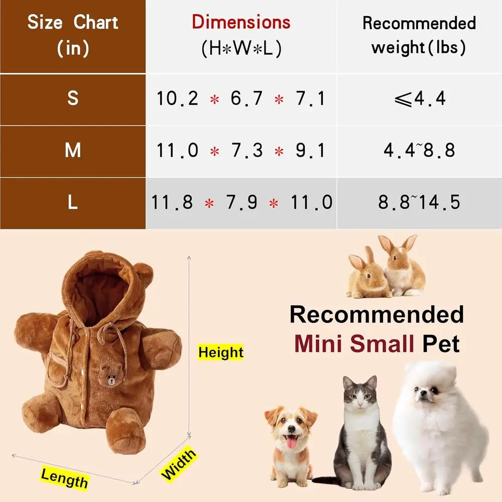 Cozy Plush Dog Purse Carrier with Secure Harness
