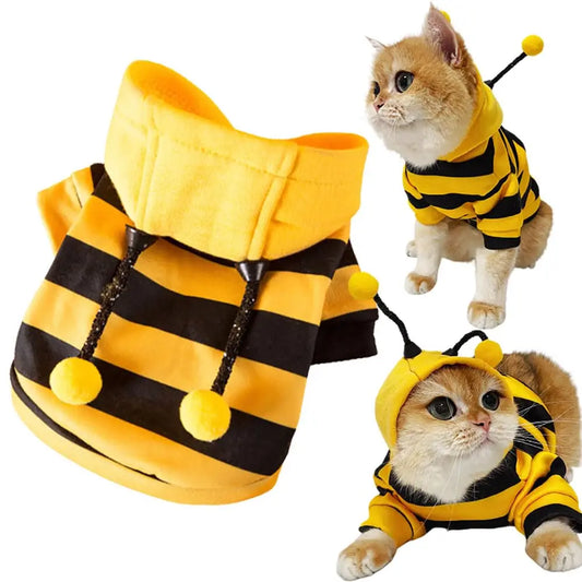 Pet Bee Hoodie Sweater - Warm Cold Weather