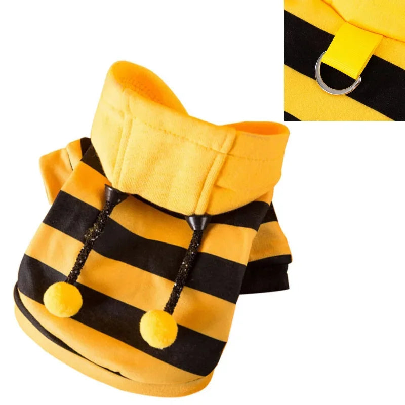 Pet Bee Hoodie Sweater - Warm Cold Weather