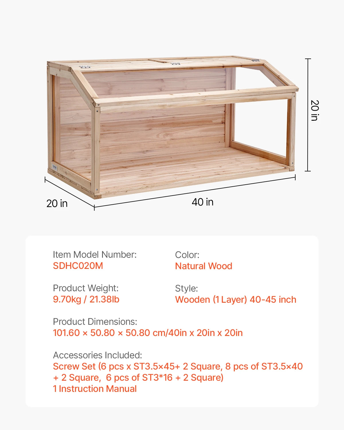 SucceBuy Wooden Hamster Cage 270°