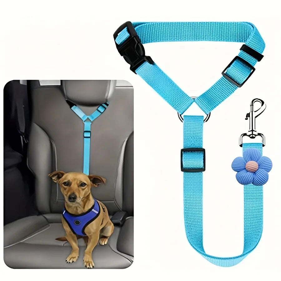 Adjustable Dog Seat Belt Buckle – Secure Travel Safety Tether