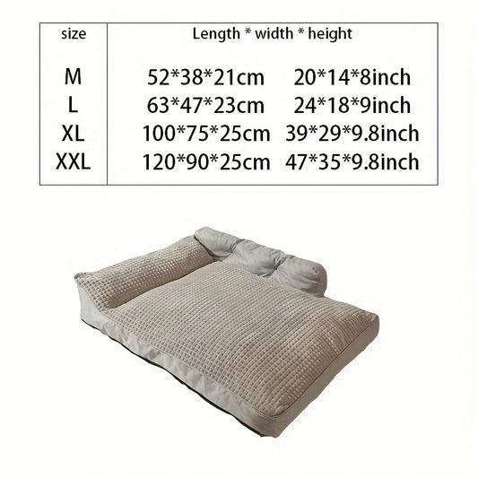 Mypawbloom cat and dog pet bed with non-slip bottom, cozy kennel-style design for comfortable indoor sleeping.