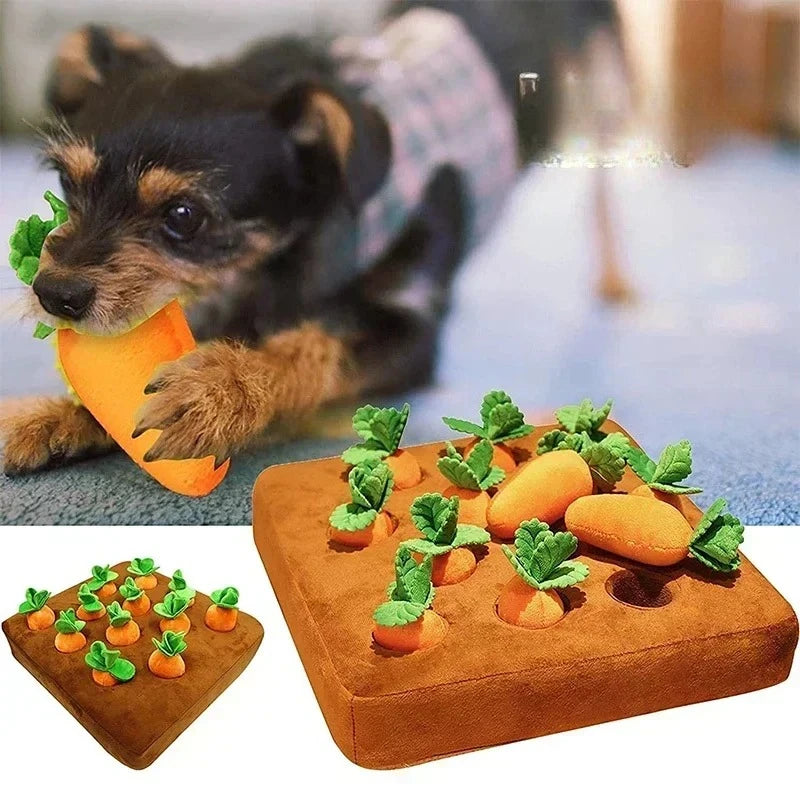 Innovative Dog Toys Snuffle Mat for Pet Plush Carrot Toy