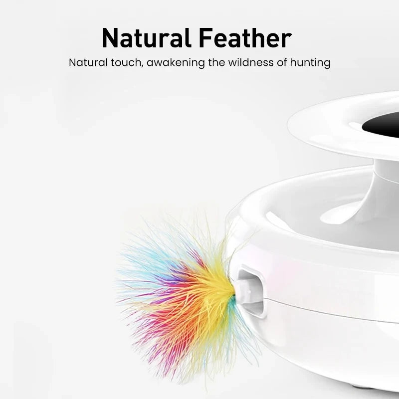 2 in 1 Smart Cat Toys Automatic Feather
