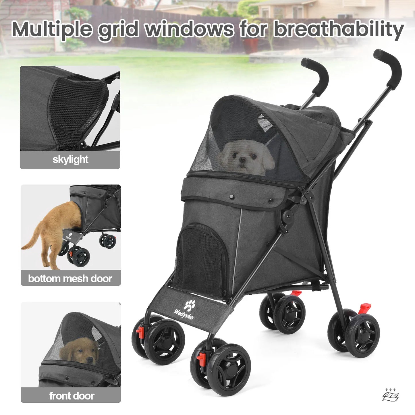 Wedyvko Pet Dog/Cat Stroller