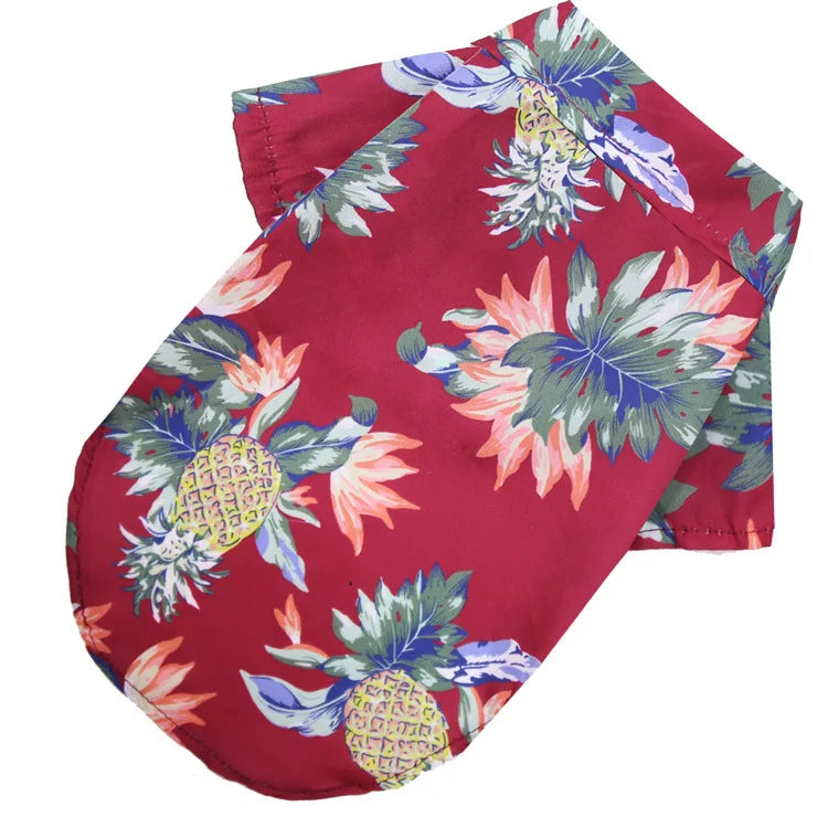 Hawaiian Pineapple Pet Shirt - Spring/Summer